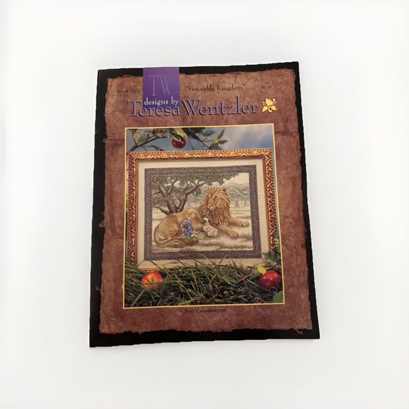 Peaceable Kingdom Cross Stitch Pattern Teresa Wentzler Leaflet #2249 - Picture 1 of 4